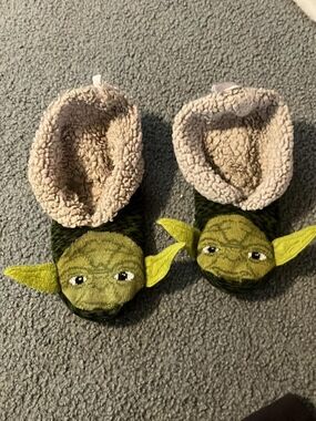 Star Wars Yoda Plush Slippers - Green